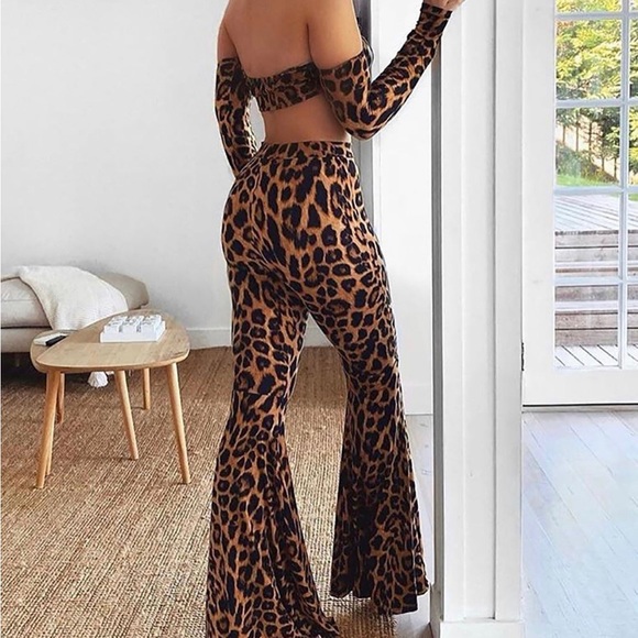 Cat wait any longer pant set - brown/combo - Picture 3 of 4